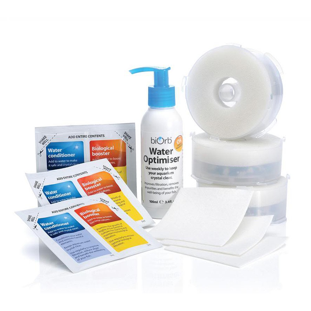 biOrb Service Kit Triple Pack with Water Optimiser Aquarium Maintenance Fish Treatment Webbs Garden Centres