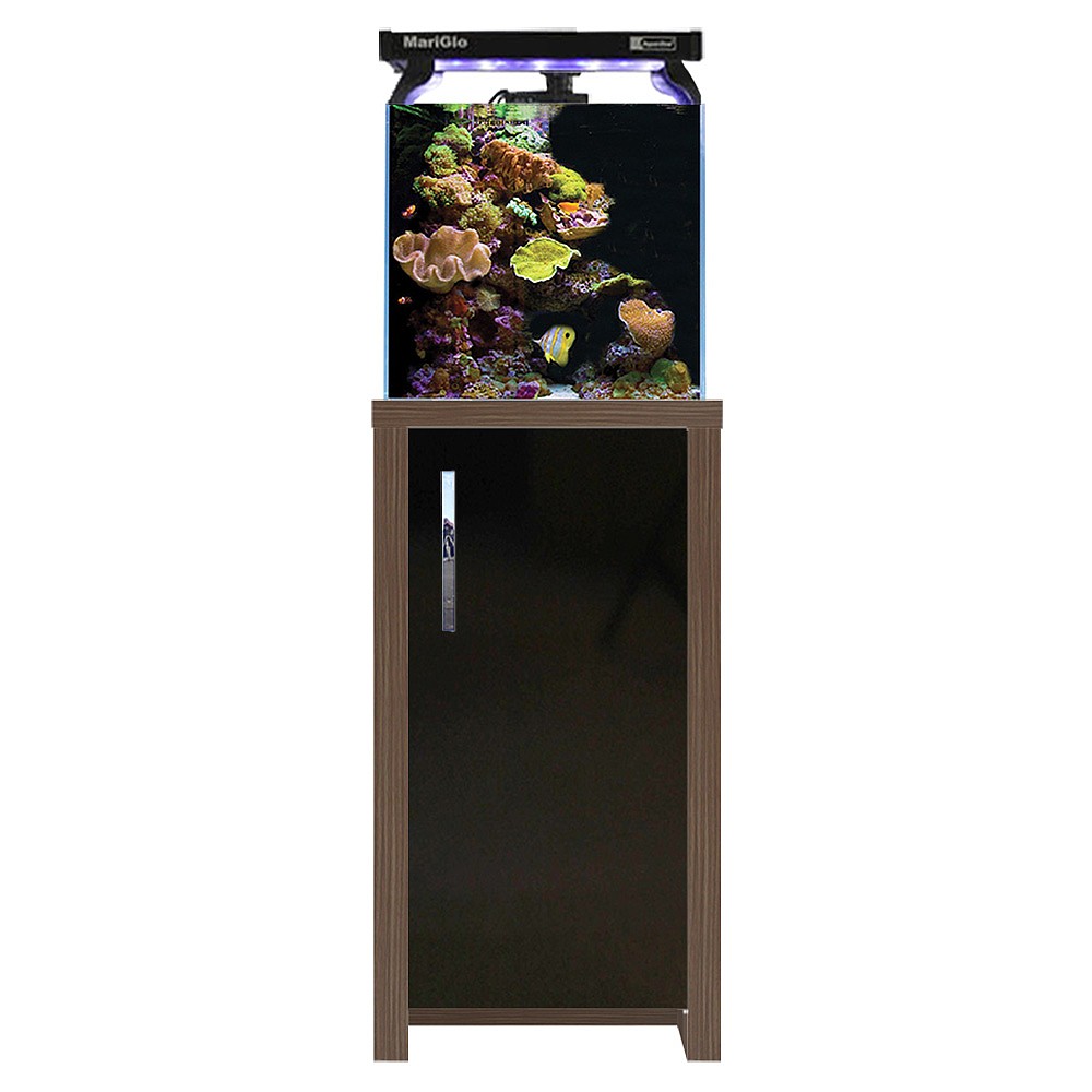 Nanoreef 35 Complete Marine Aquarium Walnut Cabinet Aquariums