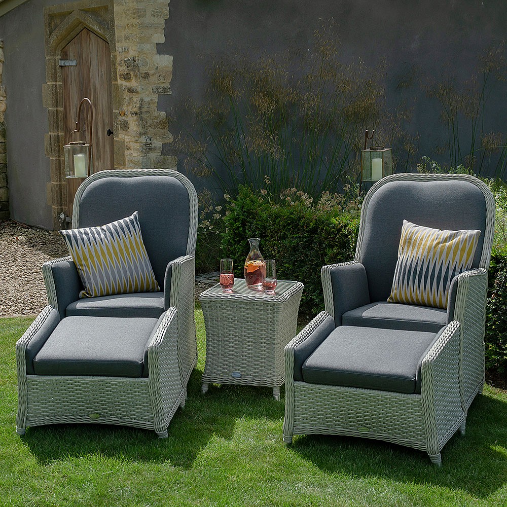 Bramblecrest Panama Recliner Duo Set Rattan Garden Furniture