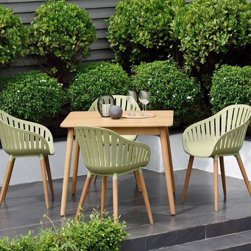 pub table with leather chairs