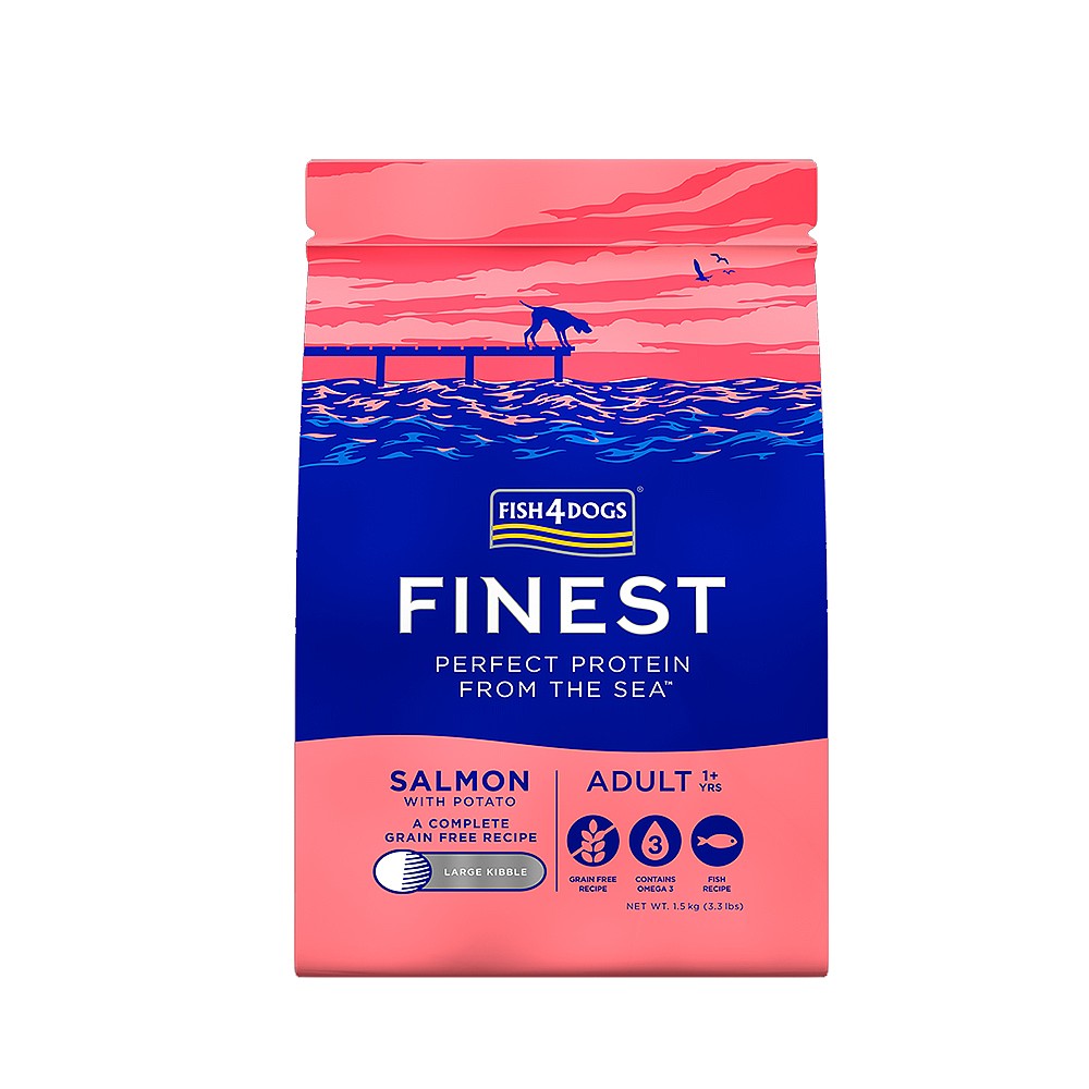 Fish4Dogs Finest Salmon with Potato Large Kibble Dry Dog Food