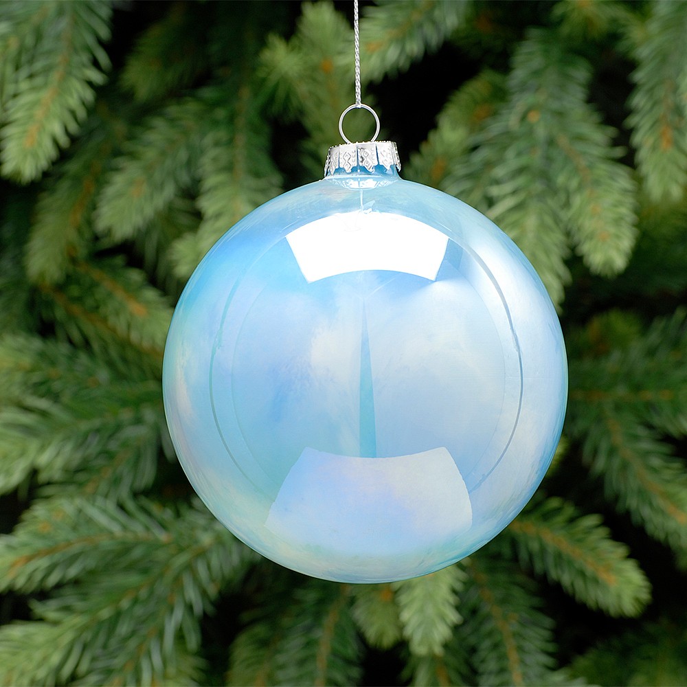 iridescent christmas balls