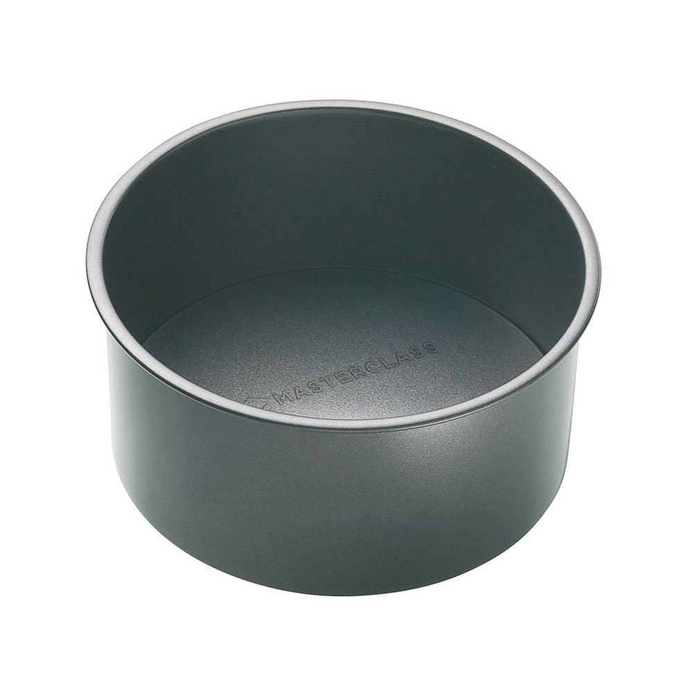 MasterClass 18 cm Deep Cake Tin with PFOA Free Non Stick and Loose Bottom,  1 mm Carbon Steel, 6 Inch Square Pan