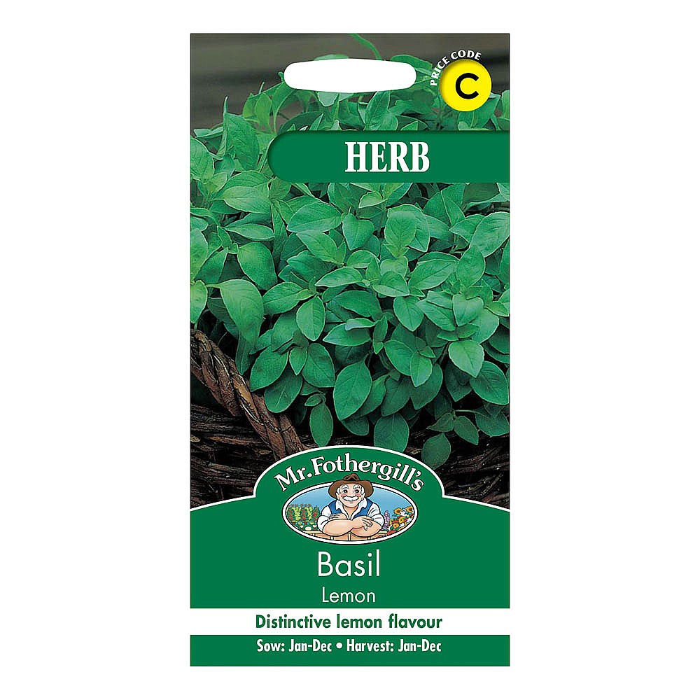 Mr Fothergills Basil Lemon Seeds Herb Seeds Webbs Garden Centres