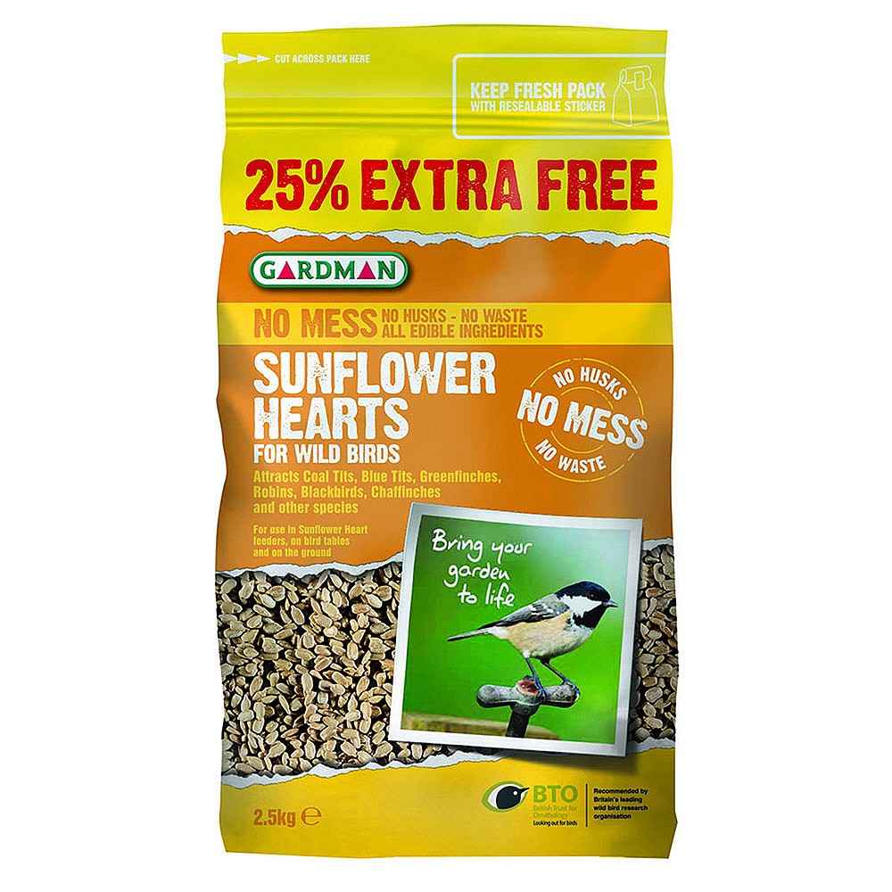 Sunflower Hearts 2 5kg Sunflower Seeds Webbs Garden Centre