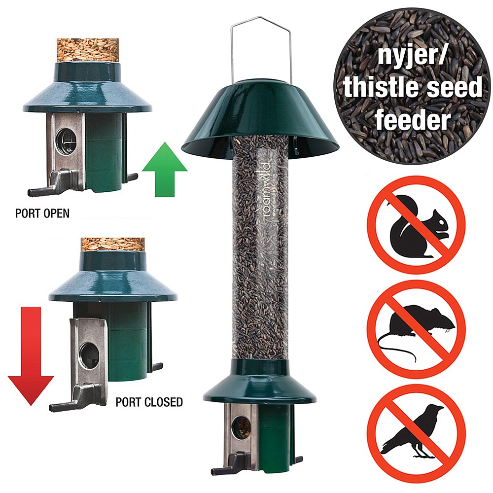 Pestoff Nyjer Seed Squirrel Proof Bird Feeder Seed Feeders