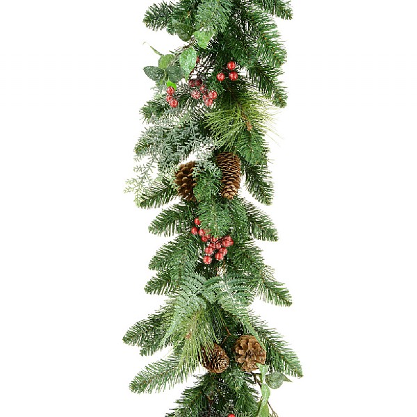 artificial evergreen christmas garland