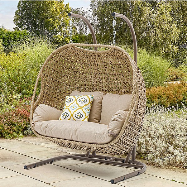 Bramblecrest Somerford Double Hanging Cocoon Chair Cocoons And Swing