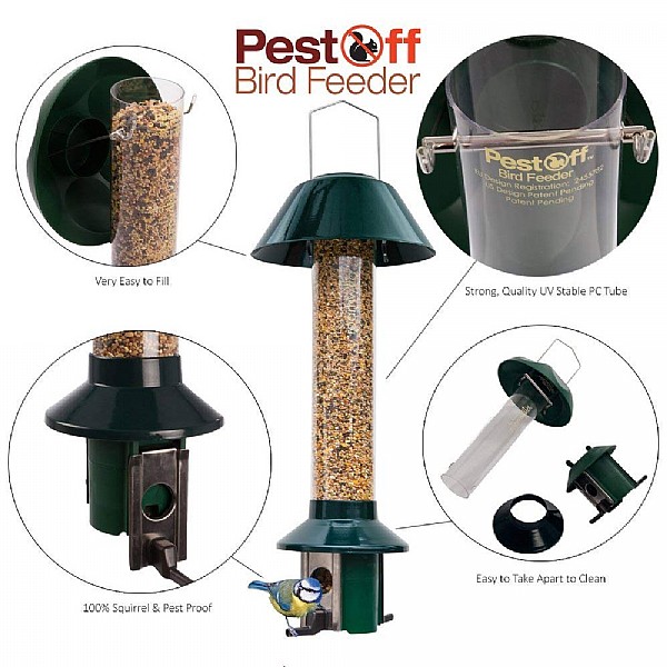 Pestoff Mixed Seed Squirrel Proof Bird Feeder Seed Feeders