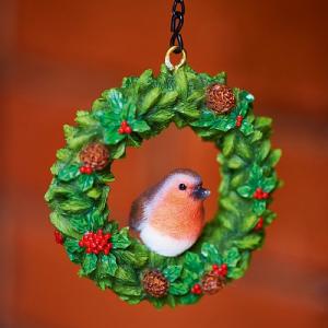 Vivid Arts Hanging Robin Wreath