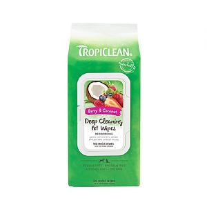 TropiClean Deep Cleaning Wipes - 100 Sachets