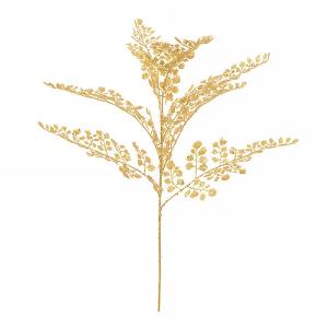 Floralsilk Gold Sparkle Maidenhair Spray 55cm