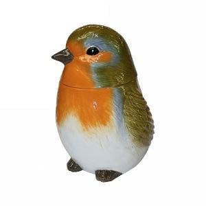 Grandma Wild's Christmas Robin Ceramic Biscuit Jar 150g