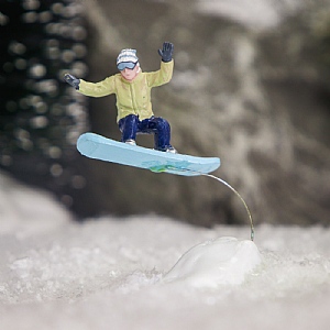 Lemax 'Phat Air' Snowboarder