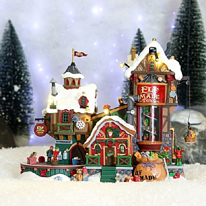 Lemax Elf Made Toy Factory