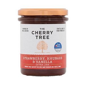 Cherry Tree Strawberry Rhubarb Vanillia Extra Jam 225g