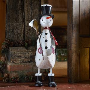 Three Kings Polka Frosty XL Wobbling Ornamental Snowman