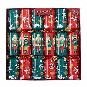 Robin Reed Racing Nutcracker 13" Christmas Crackers (Pack of 6)