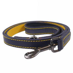 Joules Navy Leather Pet Lead