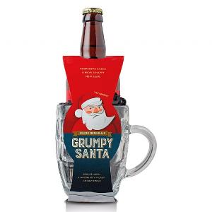 Cottage Delight Grumpy Santa with Glass Tankard