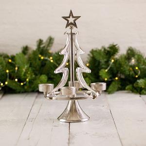 Small Hanging Tree Pillar Candle Holder