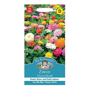 Mr Fothergills Zinnia Choice Mixed Seeds