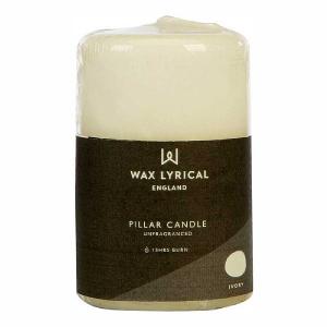 Wax Lyrical White Pillar Candle 5x8cm