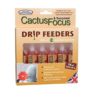 Growth Technology Cactus Focus Drip Feeders 38ML Pack of 6