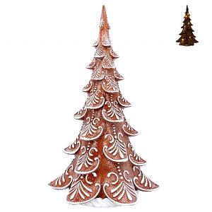 Gisela Graham Resin LED Gingerbread Christmas Tree Ornament