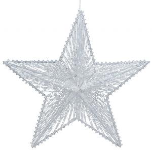 Gisela Graham Large Iridescent Wire Mesh 5-Point Star