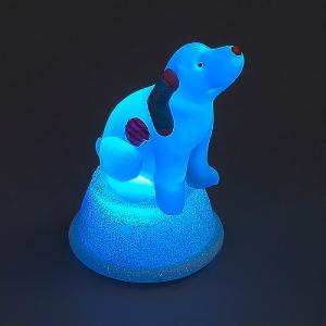 Battery Operated LED Acrylic Snowdog 8cm