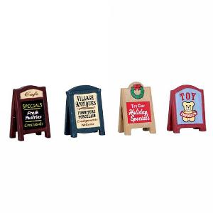 Lemax Village Signs (Set of 4)