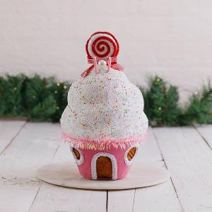 Pink Gingerbread House Christmas Decoration