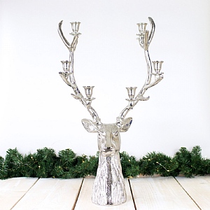 Large Stags Head Candleabra