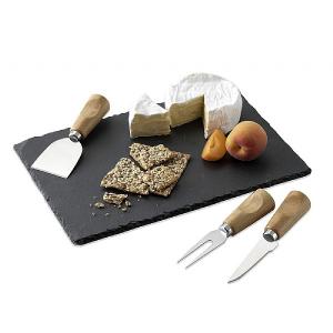 Occasions Natural Slate Cheese Board Set 30x20cm