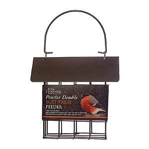 Tom Chambers Pewter Double Suet Treat Feeder