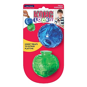 KONG Lock-It Dog Treat Puzzle 2 Pack - Large