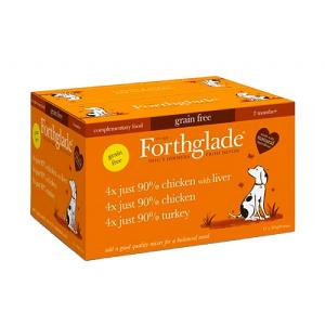 Forthglade Just Poultry Grain Free Wet Dog Food Multipack - Adult (12x395g)