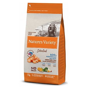 Natures Variety Salmon Natural Complete Medium Dry Adult Dog Food (2kg)