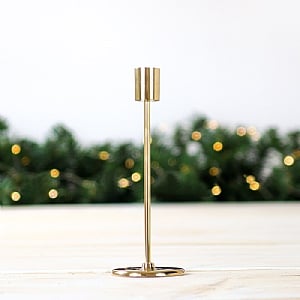 Aluminium 20.5cm Tapered Candle Holder