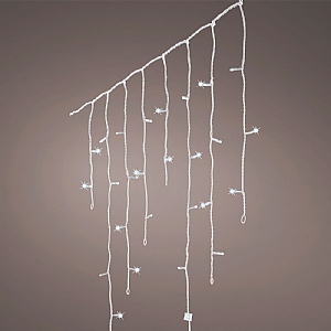 Lumineo 720 Cool White LED Snowfall Icicle Lights