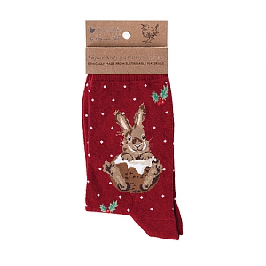 Wrendale Little Pudding Bamboo Christmas Socks