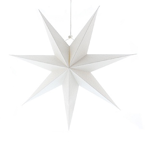 Festive Paper Star White 38cm