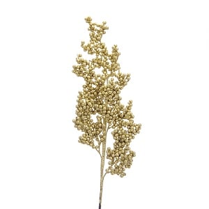 Festive Glitter Berry Stem Gold 85cm