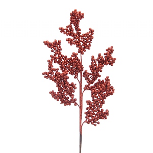 Festive Glitter Berry Stem Red 85cm