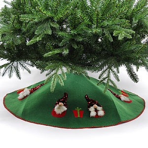 Festive Tree Skirt Gonks Design 92cm