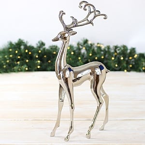 Brass Nickel Plated Reindeer