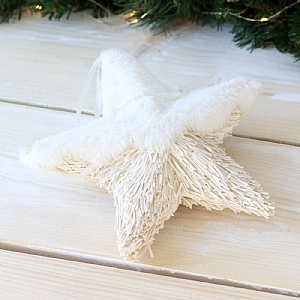 White Hanging Star 29cm