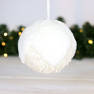 White Hanging Ball 16cm