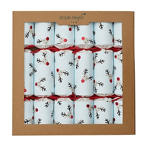 Robin Reed 12" Reindeer Christmas Crackers  - Pack of 6